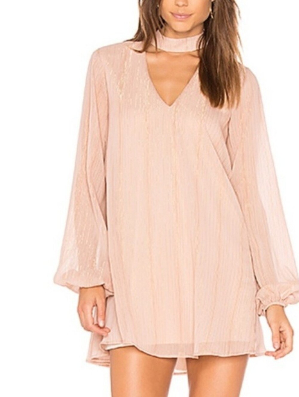 SHOW ME YOUR MUMU Josephine Bell Dress In Mauve NWT